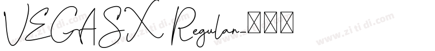 VEGASX Regular字体转换